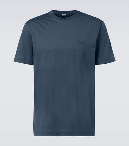 Zegna Logo cotton T-shirt - Zegna - Modalova