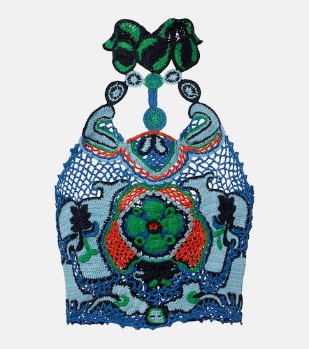 Crop top de croché de algodón - Etro - Modalova