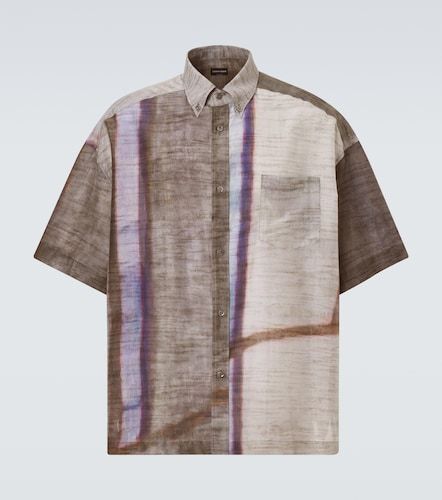 Camicia bowling in cotone e seta con stampa - Giorgio Armani - Modalova