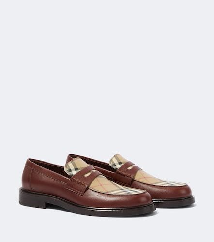 Mocasines Check de piel - Burberry - Modalova