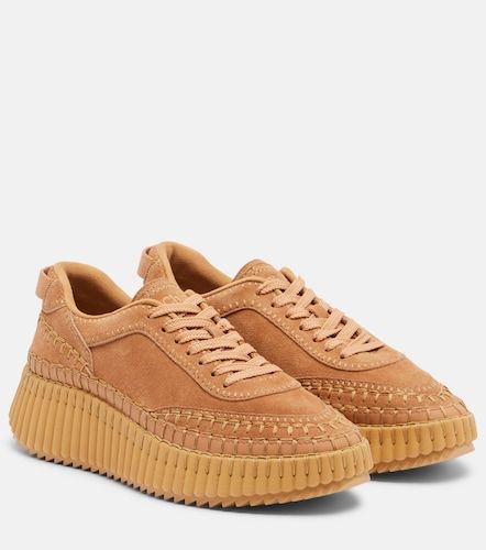 Chloé Sneakers Nama in suede con plateau - Chloe - Modalova