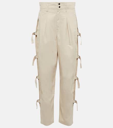 Keowina high-rise tapered cotton pants - Marant Etoile - Modalova