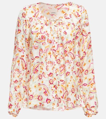 Blusa Prian en mezcla de seda estampada - Isabel Marant - Modalova