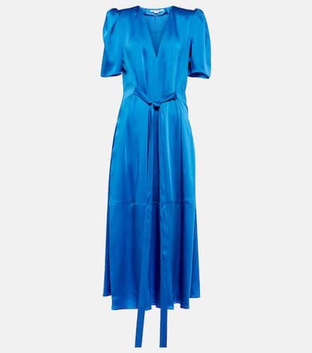 Satin belted midi dress - Stella McCartney - Modalova