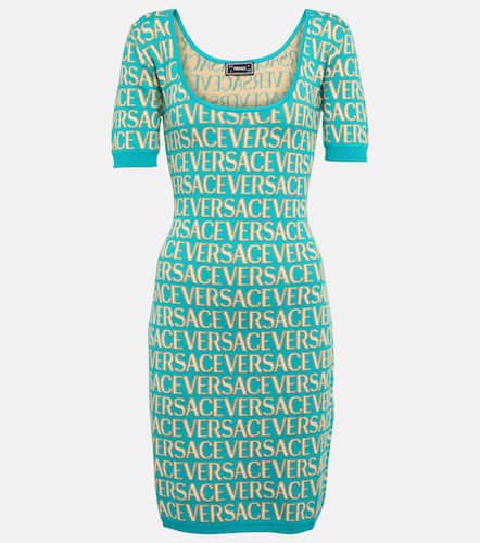 Allover intarsia minidress - Versace - Modalova