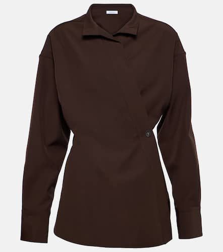 Ferragamo Wrap wool shirt - Ferragamo - Modalova