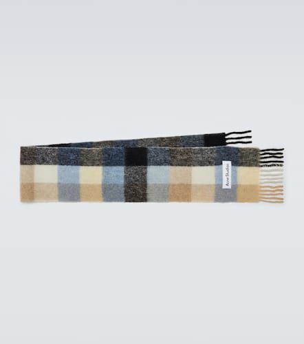 Checked wool-blend scarf - Acne Studios - Modalova