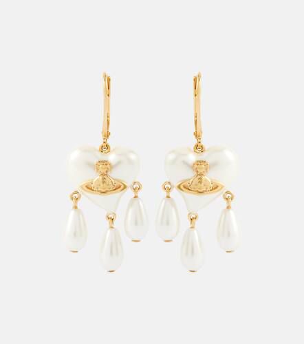 Sheryl Orb embellished drop earrings - Vivienne Westwood - Modalova