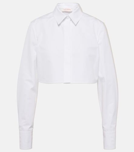 Camicia cropped in popeline di cotone - Valentino Garavani - Modalova