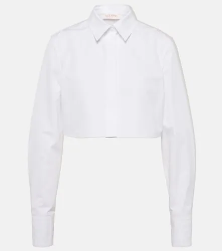 Camisa cropped de popelín de algodón - Valentino Garavani - Modalova