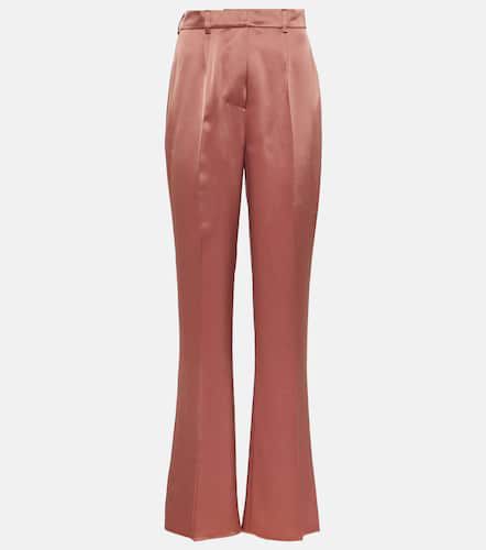 Leena high-rise satin straight pants - Nanushka - Modalova