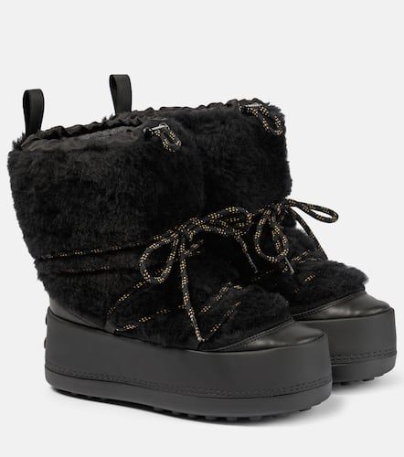 Shearling-trimmed snow boots - Max Mara - Modalova