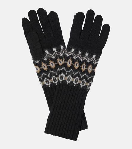 Vail intarsia cashmere-blend gloves - Khaite - Modalova