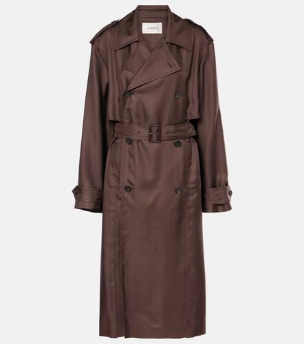 Saint Laurent Trench in seta - Saint Laurent - Modalova