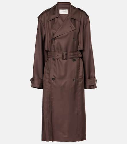 Saint Laurent Trenchcoat aus Seide - Saint Laurent - Modalova