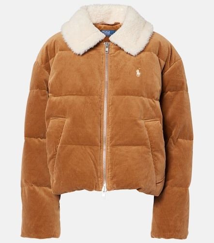 Faux fur-trimmed corduroy down jacket - Polo Ralph Lauren - Modalova