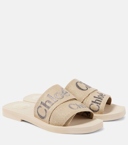 Chloé Sandalias Woody con logo bordadas - Chloe - Modalova