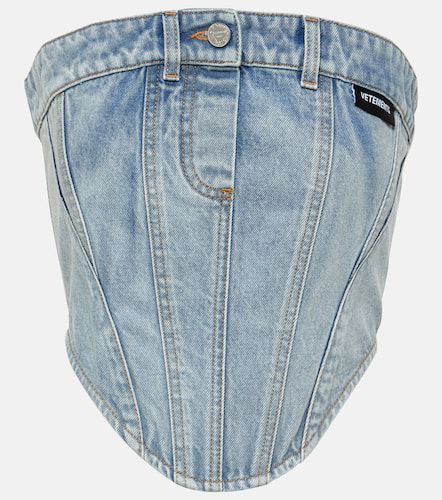 Vetements Cotton denim corset - Vetements - Modalova