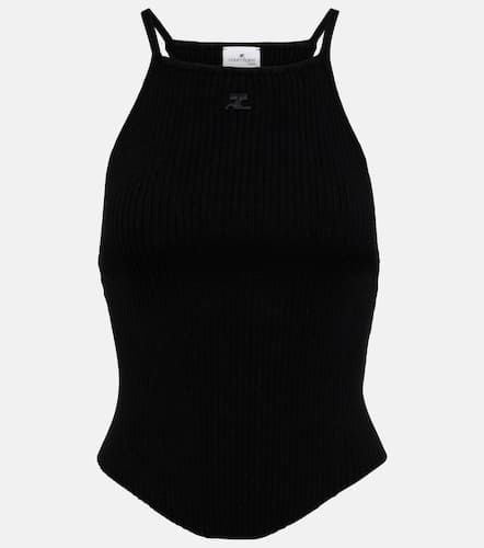 CourrÃ¨ges Ribbed-knit tank top - Courreges - Modalova