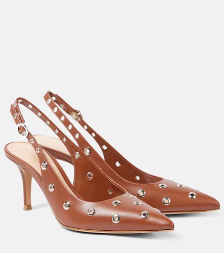 Lydia 70 leather slingback sandals - Gianvito Rossi - Modalova