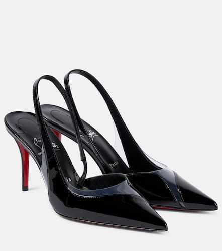 Posticha 80 leather and PVC slingback pumps - Christian Louboutin - Modalova