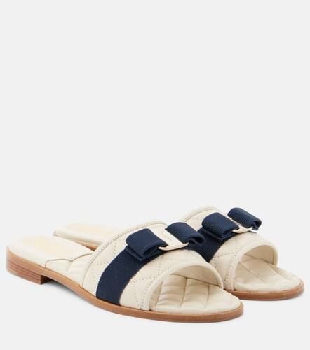 Love bow-detail leather slides - Ferragamo - Modalova