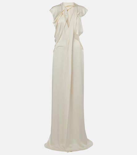 Vestido de fiesta de satén drapeado - Victoria Beckham - Modalova