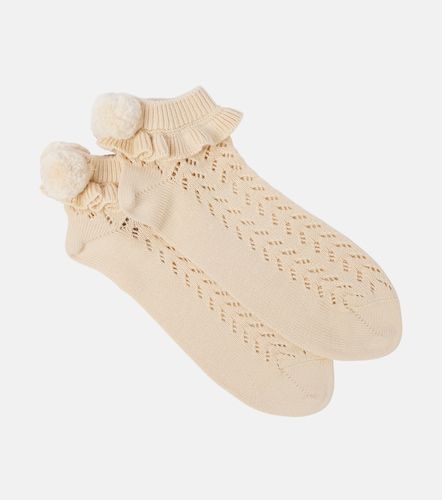 Calcetines de algodón con pompón - Valentino - Modalova