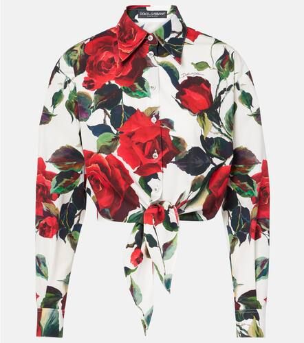 Camisa de algodón floral - Dolce&Gabbana - Modalova