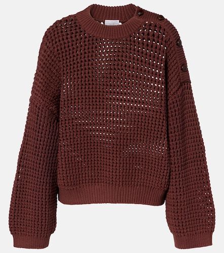 Pullover in misto cotone - Brunello Cucinelli - Modalova