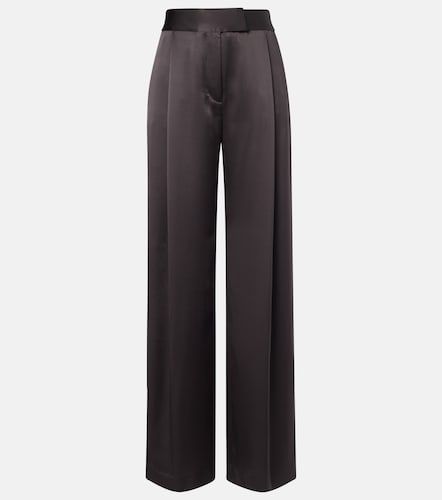 Pantalones anchos de satén de seda - The Sei - Modalova
