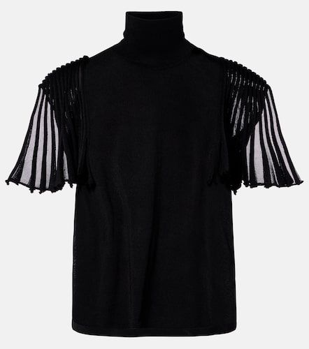 Alaia Semi-sheer turtleneck top - Alaia - Modalova