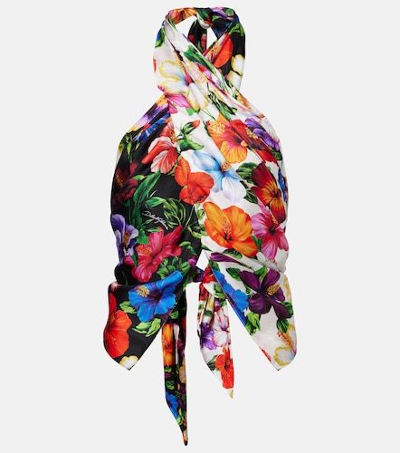Dolce&Gabbana Top de seda floral - Dolce&Gabbana - Modalova