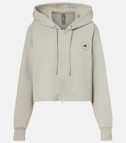 Sudadera en mezcla de algodón con logo - Adidas by Stella McCartney - Modalova