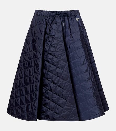 Falda midi de Re-Nylon acolchada - Prada - Modalova