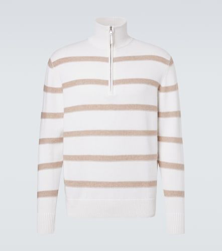 Pullover in cotone e cashmere a righe - Allude - Modalova