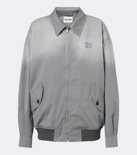 Chaqueta de sarga de algodón - Miu Miu - Modalova
