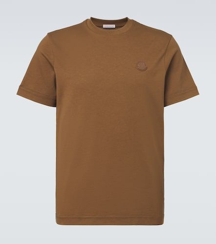 Camiseta de jersey de algodón con piel - Moncler - Modalova
