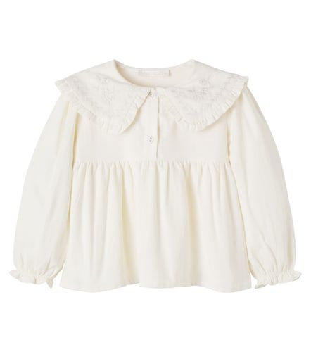 Blusa Viola de algodón bordada - C'era Una Volta - Modalova
