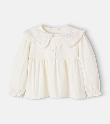 Blusa Viola de algodón bordada - C'era Una Volta - Modalova