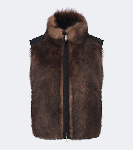 Daunenweste Tadorne mit Shearling - Moncler - Modalova