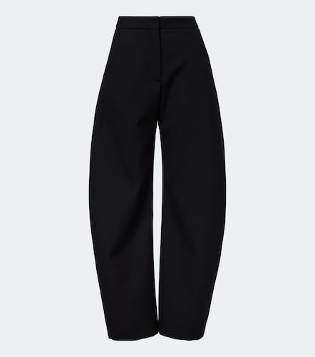 Alaia Wool barrel-leg pants - Alaia - Modalova