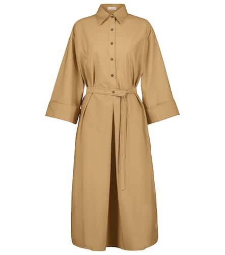 Cotton-blend shirt dress - Brunello Cucinelli - Modalova