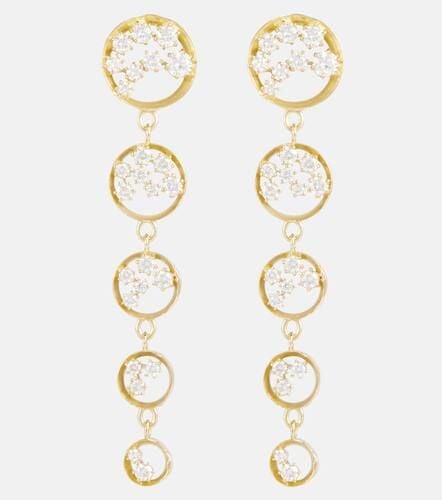 Margot 18kt drop earrings with diamonds - Jade Trau - Modalova