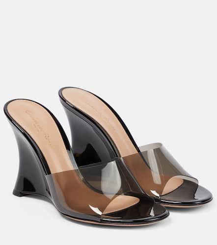 Wedge leather sandals - Gianvito Rossi - Modalova