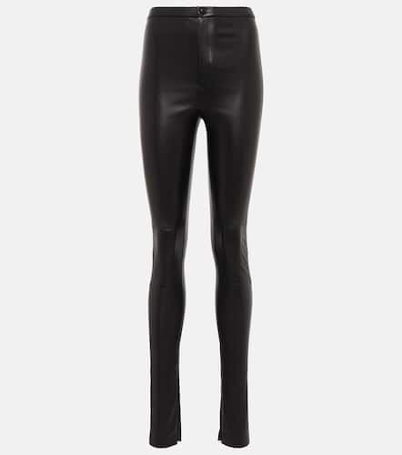 High-rise leather leggings - Wardrobe.NYC - Modalova