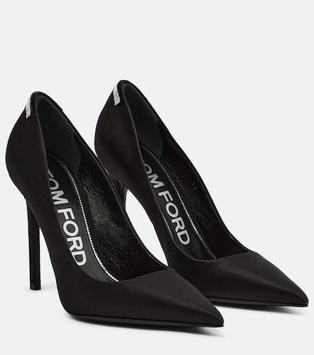 T crystal-embellished satin pumps - Tom Ford - Modalova