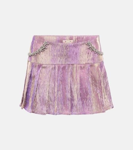 Embellished pleated miniskirt - Miss Sohee - Modalova