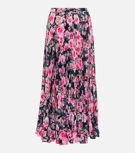 Floral high-rise pleated midi skirt - Christopher Kane - Modalova