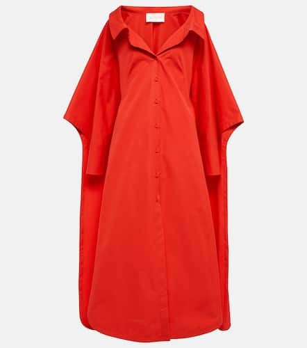 Cape-detail cotton poplin gown - Valentino - Modalova